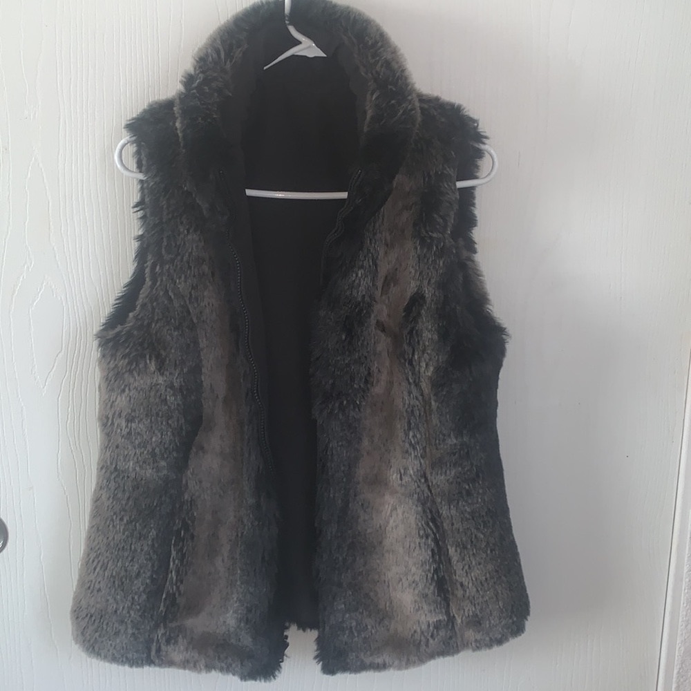Kristen Blake Reversible fox fur vest